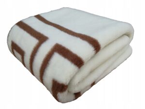 Blanket Cashmere Throw Soft Woolen Bedspread 87' x 79' (220cm x 200cm)